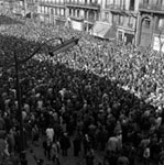 Manifestation du 1er mai 1962 : foule