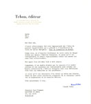 Letter of agreement from Claude Tchou